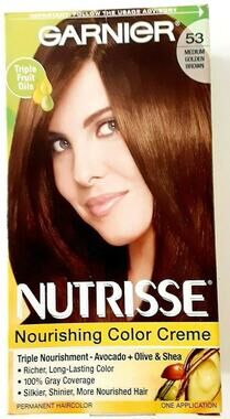 Garnier Nutrisse Haircolor # 53 Chestnut Medium Golden Brown Discontinued